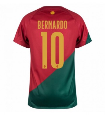 Portugal Bernardo Silva #10 Replika Hjemmebanetrøje VM 2022 Kortærmet